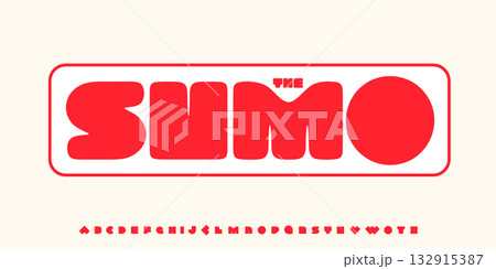 Chunky heavy geometric alphabet, fat squared rounded letters, retro comic thick font for summer logo, comics headline, playful typography, vintage typographic design. Vector typeset. Chunky heavy geometric alphabet, fat squared rounded letters, retro comic thick font for summer logo, comics headline, playful typography, vintage typographic design. Vector typeset. 132915387