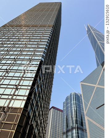 香港市街地の高層ビル群 香港市街地の高層ビル群 132915610