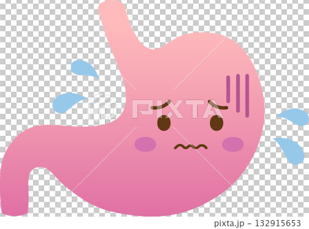 不健康的胃的插圖 132915653