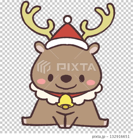 A cute reindeer character inspired by Christmas 132916651