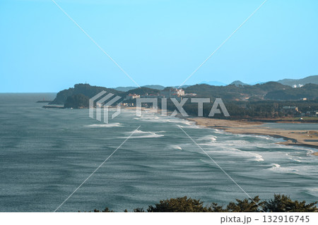 East Sea Coastline from Naksansa Temple, South Korea 132916745
