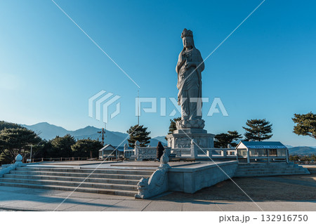 Seaside Bodhisattva Statue at Naksansa Temple, South Korea 132916750