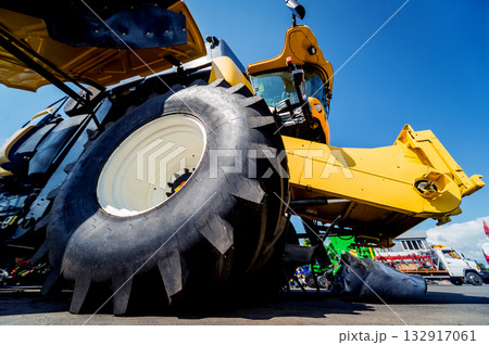 Modern agricultural machinery and equipment. Industrial details. 132917061
