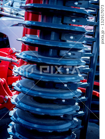 Modern agricultural machinery and equipment. Industrial details. 132917073