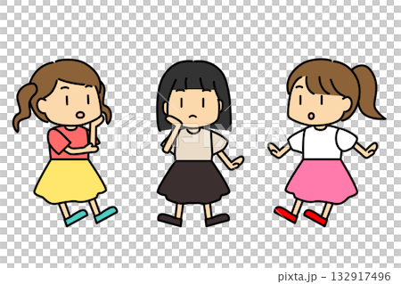 女孩們交談的插圖(對話、諮詢、朋友、交流) 女孩們交談的插圖(對話、諮詢、朋友、交流) 132917496