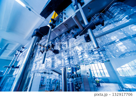 The plastic bottle blowing machine. PET preforms for blowing of plastic bottles 132917706