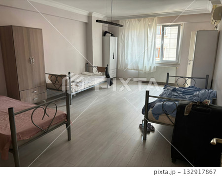 Simple Dormitory: Functional and Basic Furnishings 132917867