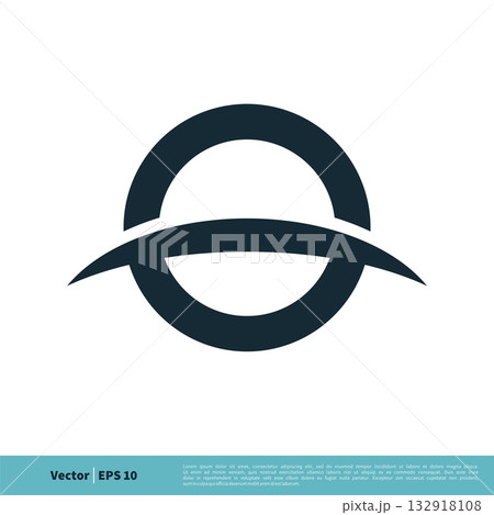 Letter O and Swoosh Icon Vector Logo Template Illustration Design. Vector EPS 10. 132918108