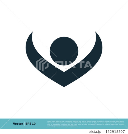 Swoosh Human Shape, Human Figure Icon Vector Logo Template Illustration Design. Vector EPS 10. 132918207