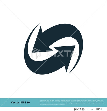 Arrow Icon Vector Logo Template Illustration Design. Vector EPS 10. 132918518