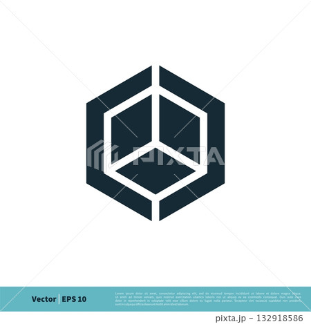 Box Icon Vector Logo Template Illustration Design. Vector EPS 10. 132918586