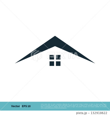 Roof / Home Icon Vector Logo Template Illustration Design. Vector EPS 10. 132918622