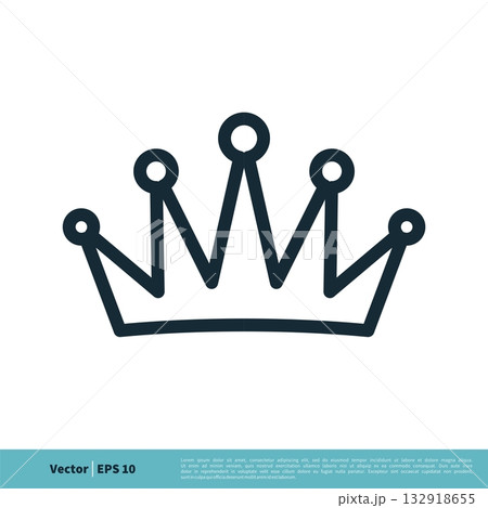 Royal Crown Icon Vector Logo Template Illustration Design. Vector EPS 10. 132918655