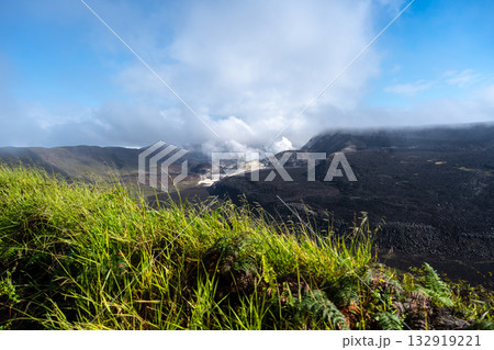 Beautiful landscape of Sierra Negra volcano on Isabela Island, Galapagos, Ecuador 132919221