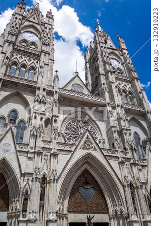 Close-up view of the Basilica of the National Vow towers 132919223