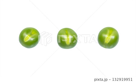 Green peas isolated . Legume cut out. 132919951