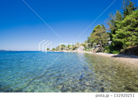 The famous Kolovare beach near the resort town of Zadar, Croatia. The famous Kolovare beach near the resort town of Zadar, Croatia. 132920251