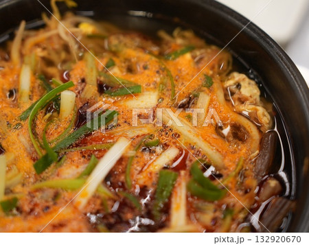 Korean traditional food. Spicy Beef and Vegetable Soup : yukgaejang Korean traditional food. Spicy Beef and Vegetable Soup : yukgaejang 132920670
