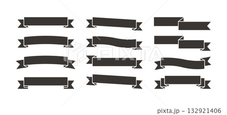 set of red ribbons flag blank and ribbon banners. abstract vintage ribbon element shapes made of geometric forms design for card, invitation, wallpaper, poster, temples set of red ribbons flag blank and ribbon banners. abstract vintage ribbon element shapes made of geometric forms design for card, invitation, wallpaper, poster, temples 132921406