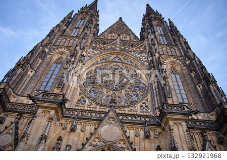 Facade of St Vitus Cathedra in Prague Castle 132921968
