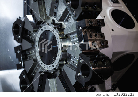 Machine for the production of springs. International Exhibition of Metalworking. Modern metalworking plant CNC milling machine 132922223