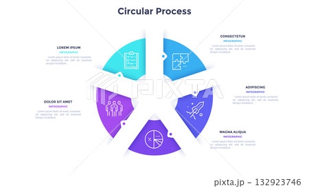 Modern Infographic Business Vector Banner Modern Infographic Business Vector Banner 132923746