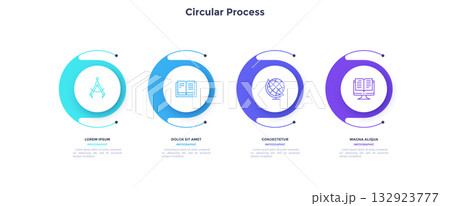 Modern Infographic Business Vector Banner Modern Infographic Business Vector Banner 132923777