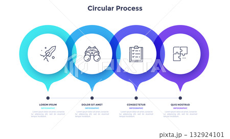 Modern Infographic Business Vector Banner Modern Infographic Business Vector Banner 132924101