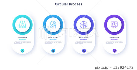 Modern Infographic Business Vector Banner Modern Infographic Business Vector Banner 132924172