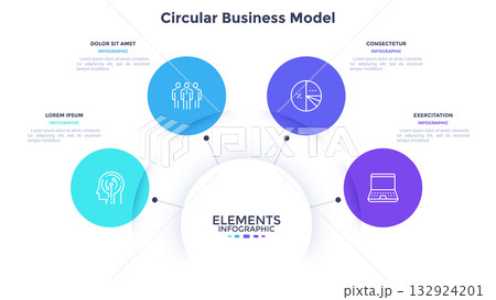 Modern Infographic Business Vector Banner 132924201