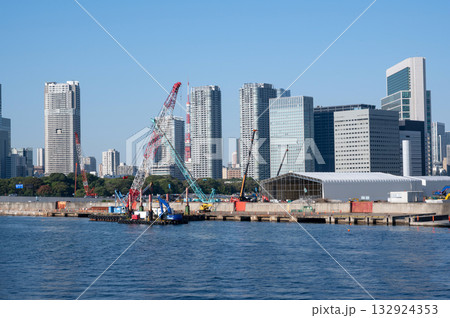 勝どきから汐留方面を見た風景 132924353