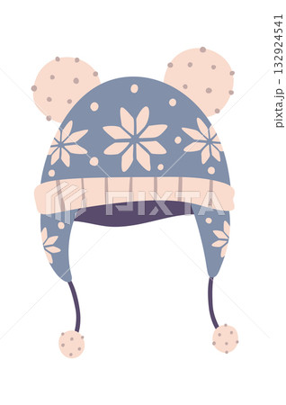 Winter hat warm headdress design 132924541