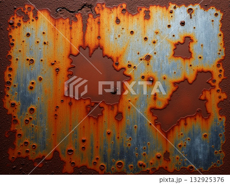 Heavy Rust and Corroded Metal Texture with...のイラスト素材 [132925376] - PIXTA