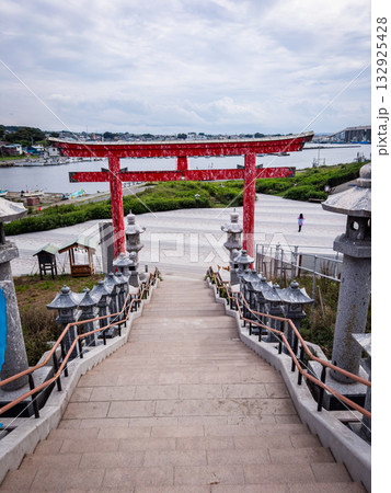 Kabushima Shrine in Hachinohe, Aomori, Japan Kabushima Shrine in Hachinohe, Aomori, Japan 132925428