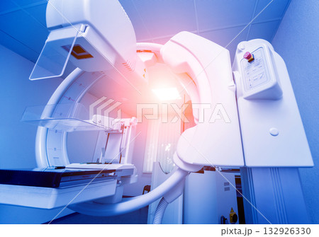 Mammography test at the hospital. Medical equipment 132926330