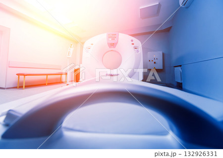 Computer tomography diagnostics in medical center. 132926331