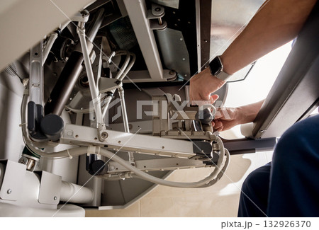 Modern surgical system. Medical robot. Minimally invasive robotic surgery. 132926370