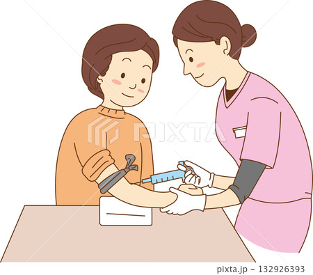 ワクチン接種/女性 ワクチン接種/女性 132926393