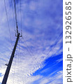 秋の鱗雲　電柱 132926585