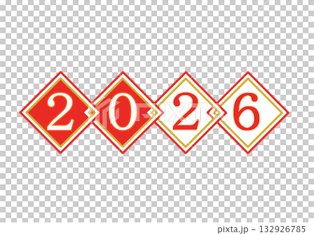 四面紅風 2026 插畫 鑽石紅白 四面紅風 2026 插畫 鑽石紅白 132926785