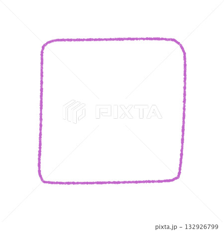 Hand drawn crayon square frame with an organic outline forms a rough border and empty background. Sketch style rectangle creates a modern text box or graphic label with artistic design. Hand drawn crayon square frame with an organic outline forms a rough border and empty background. Sketch style rectangle creates a modern text box or graphic label with artistic design. 132926799
