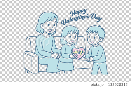 一家人互贈情人節禮物，媽媽和孩子們，不用排隊 132928315