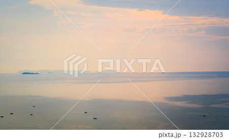 beautiful view of sea and sky in the morning, natural background beautiful view of sea and sky in the morning, natural background 132928703