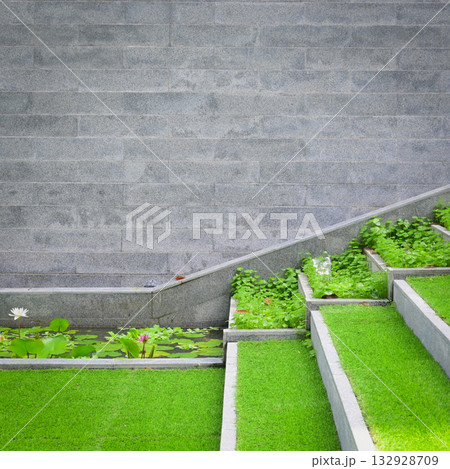 artificial green grass on staircase, exterior design for home artificial green grass on staircase, exterior design for home 132928709