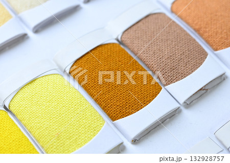 sample color shade of colorful fabric textile of clothing industry sample color shade of colorful fabric textile of clothing industry 132928757