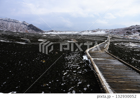 砂千里ヶ浜　阿蘇　火山の風景 132930052