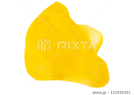 Yellow Fish Jelly Gummy Candy Isolated on White Background Yellow Fish Jelly Gummy Candy Isolated on White Background 132930391
