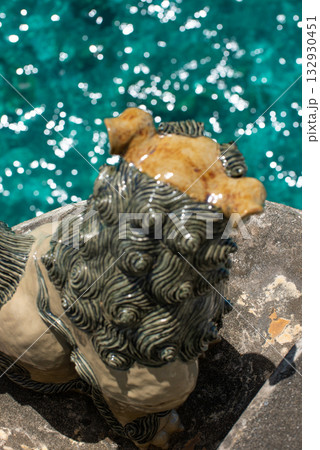 来間大橋を守る神 シーサー 132930451