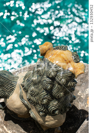 来間大橋を守る神 シーサー 132930452