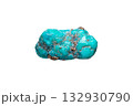 Closeup blue-green turquoise gemstone 132930790